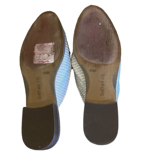 Indigo Rd. Hayze Striped Canvas Mules Sz 6-1/2 M #146T - Picture 10 of 10